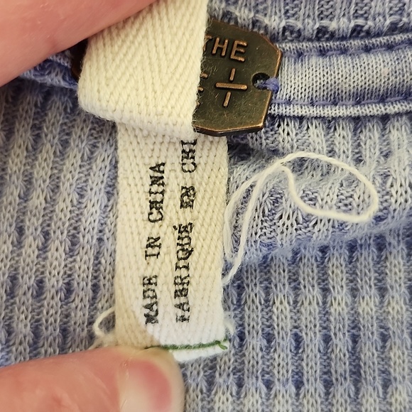 We The Free Women's Purple Loose Fitting, Asymmetrical Long Sleeve T-Shirt - Picture 12 of 15